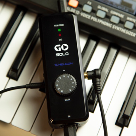 TC Helicon GO SOLO High-Definition Audio/MIDI Interface for Mobile Devices 