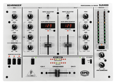 BEHRINGER DJX400 Vintage 2 Channel DJ Pro Mixer