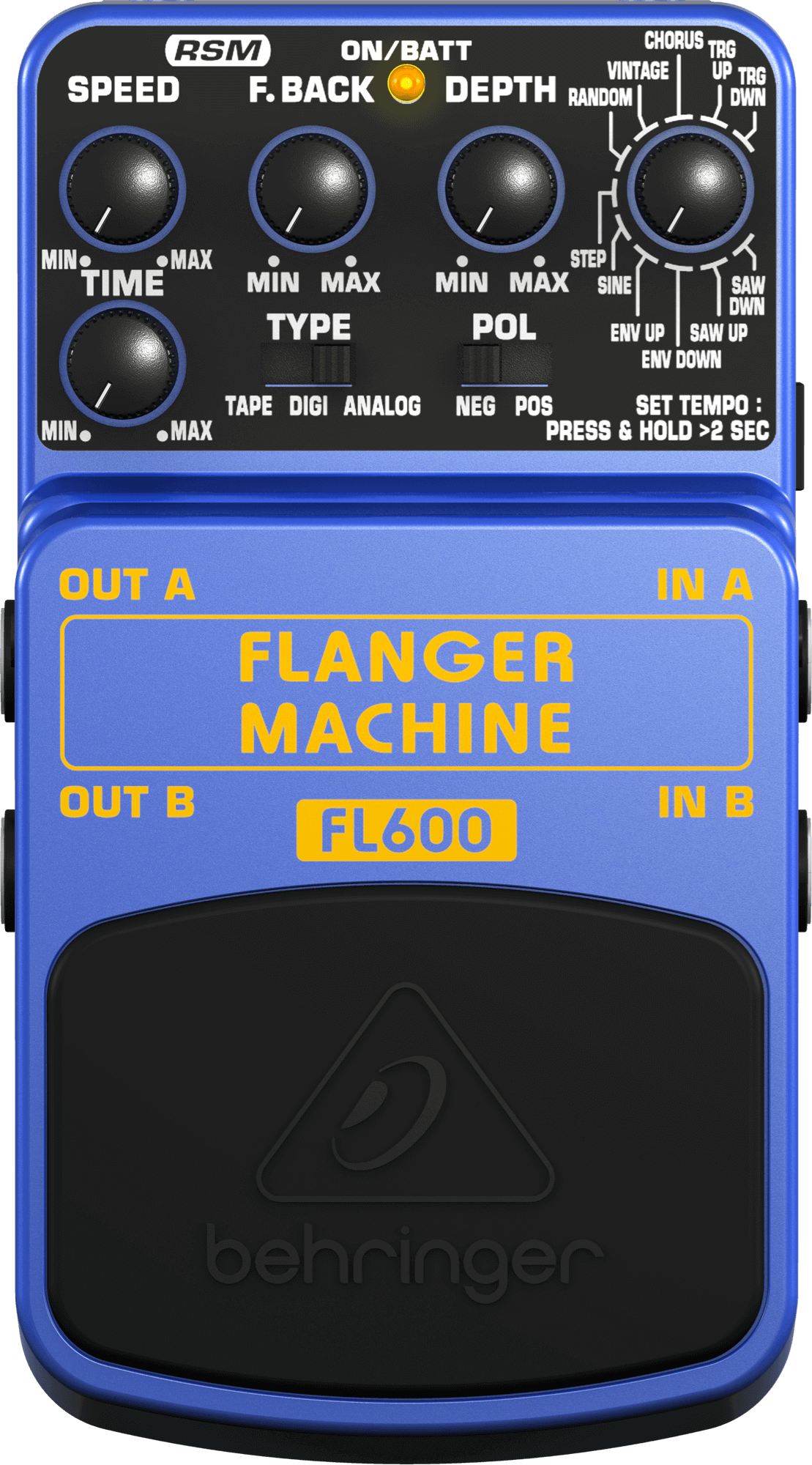 Behringer flanger pedal top