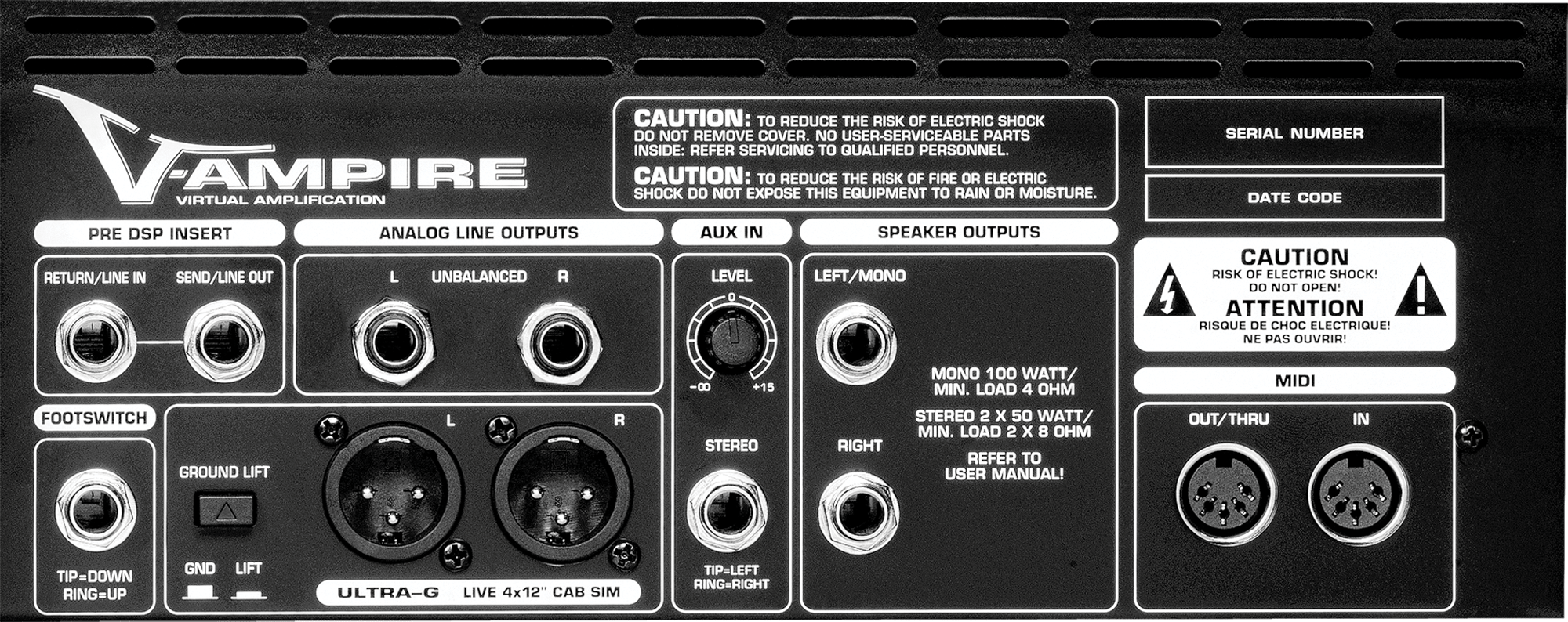 Behringer v ampire amp top