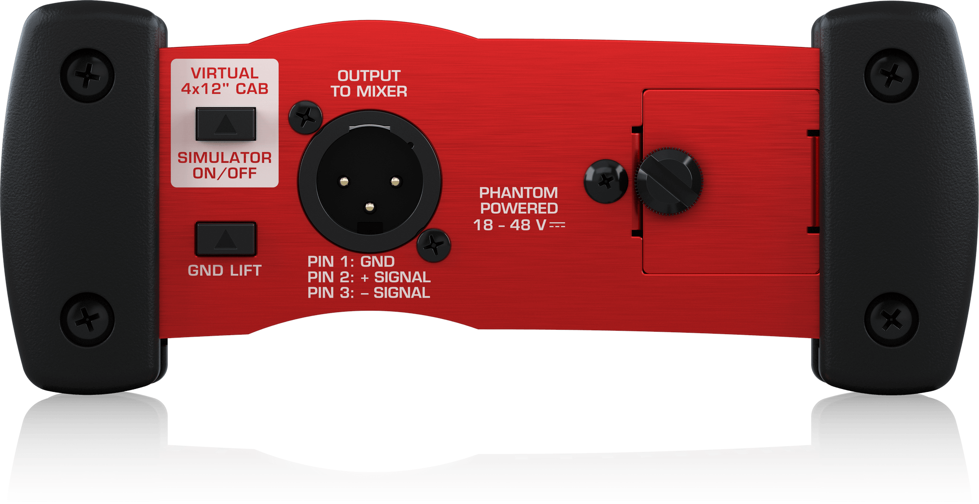 Behringer Ultra-G GI100 Professional Battery/Phantom Powered DI-Box with Guitar Speaker Emulation 
