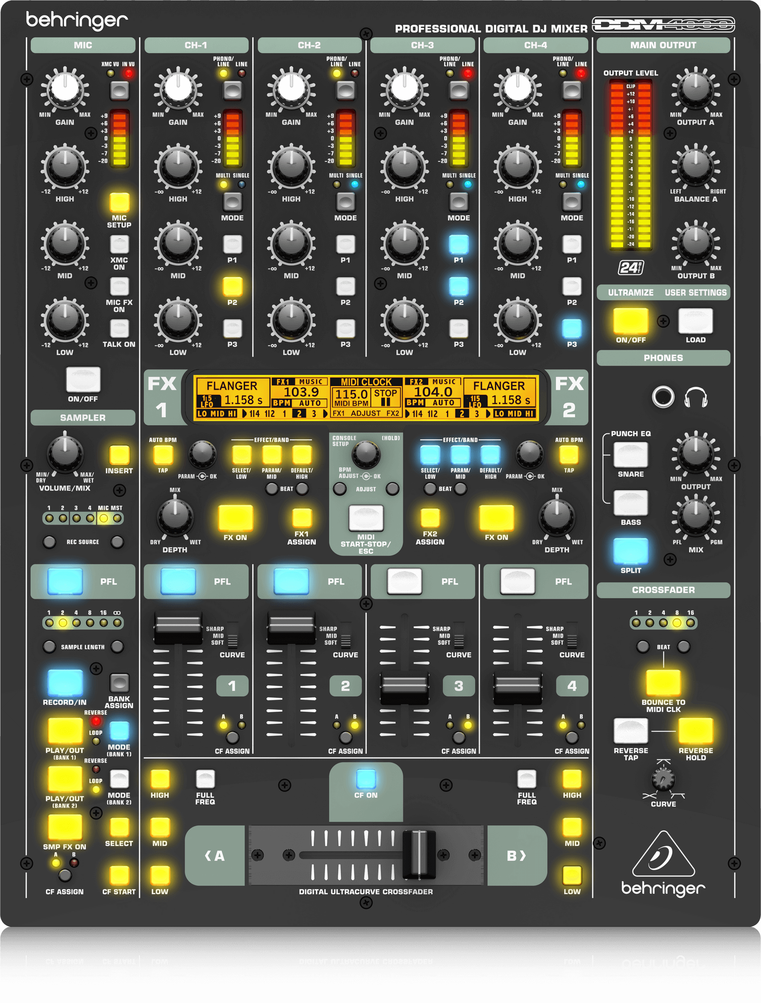 DDM4000 5-channel Digital DJ Mixer