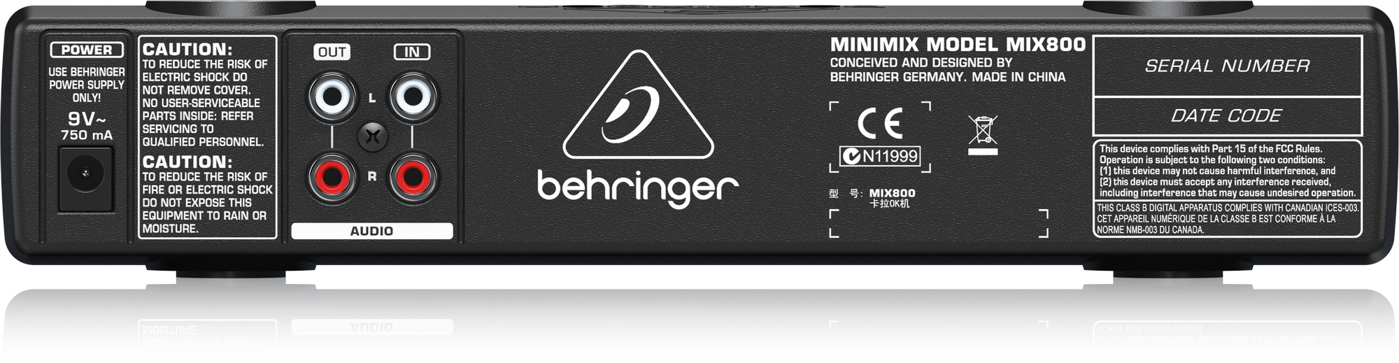 Behringer Minimix MIX800 (effets pour micro) – Sonowatts Location