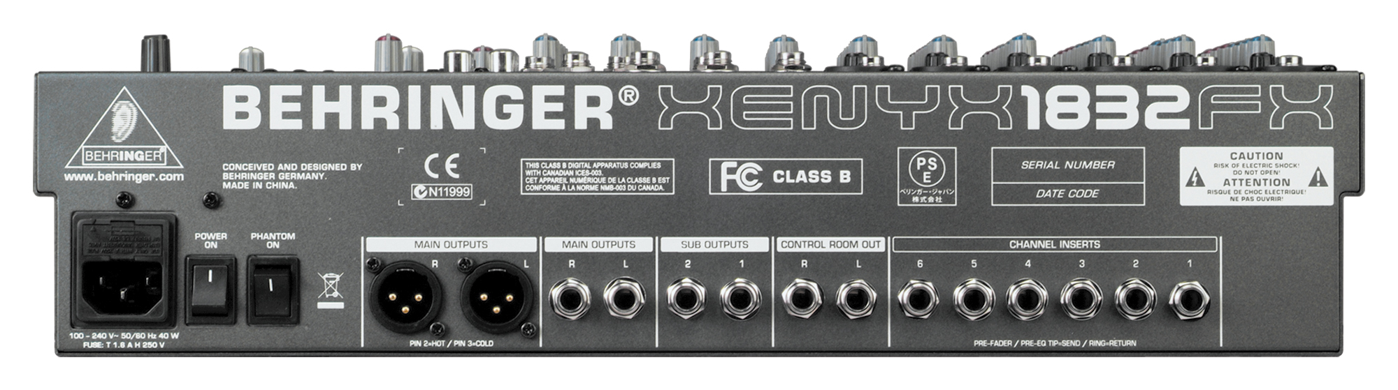 Behringer BEHRINGER MIXER UB 1832FX for studio band singer mic guitar amp speaker rack gig 