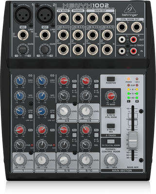 Behringer Behringer XENYX 1002FX Premium 10-Input 2-Bus Mixer with XENYX Mic Preamps, 