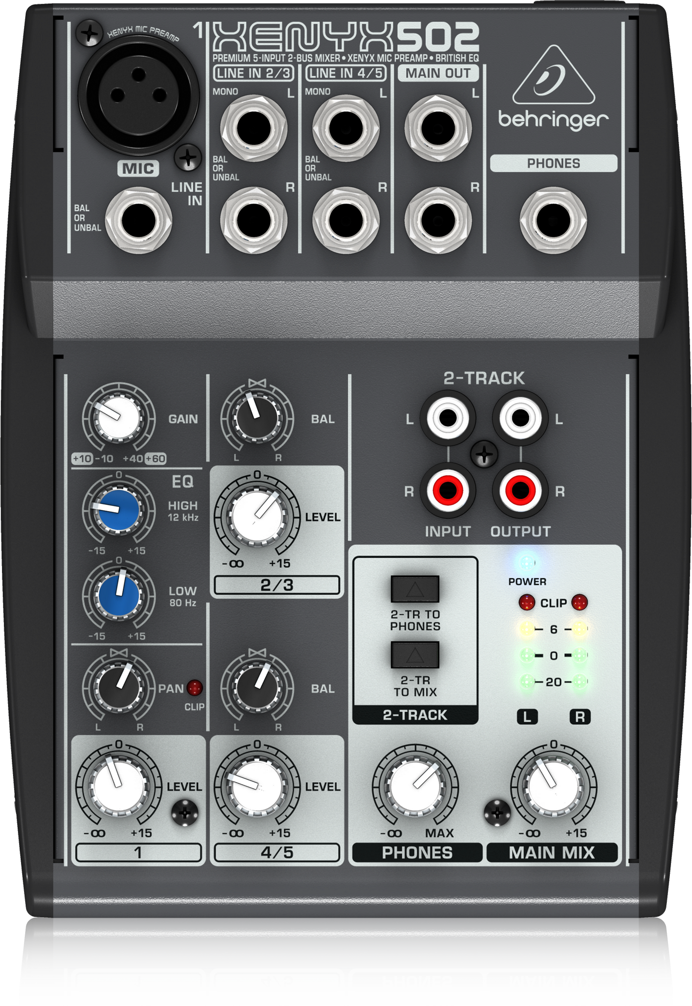 behringer xenyx q502usb usb audio mixer mxl 770