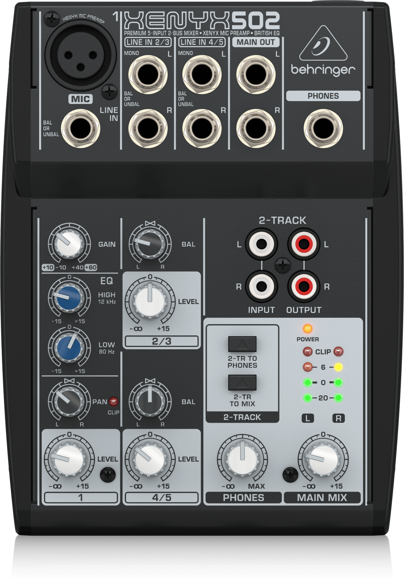 Xenyx 502 5-channel Analog Mixer