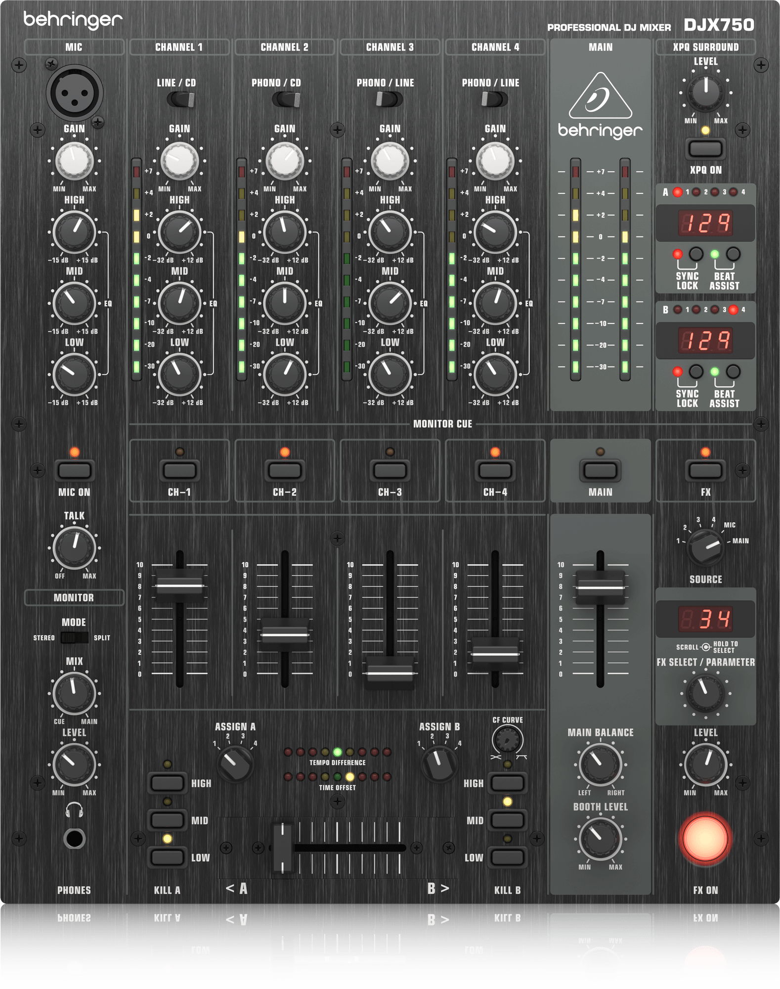 有名な センターバレーBehringer DDM4000 5-channel Digital DJ Mixer