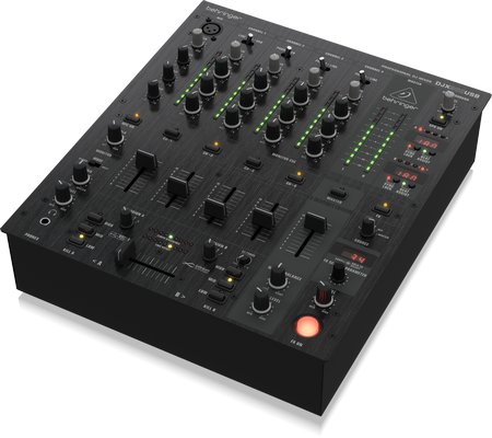 Efectos Digitales Avanzados y USB/interfaz de audio Behringer Pro Mixer profesional de 5 canales para DJ DJX900USB con Infinium crossfader VCA sin contacto 