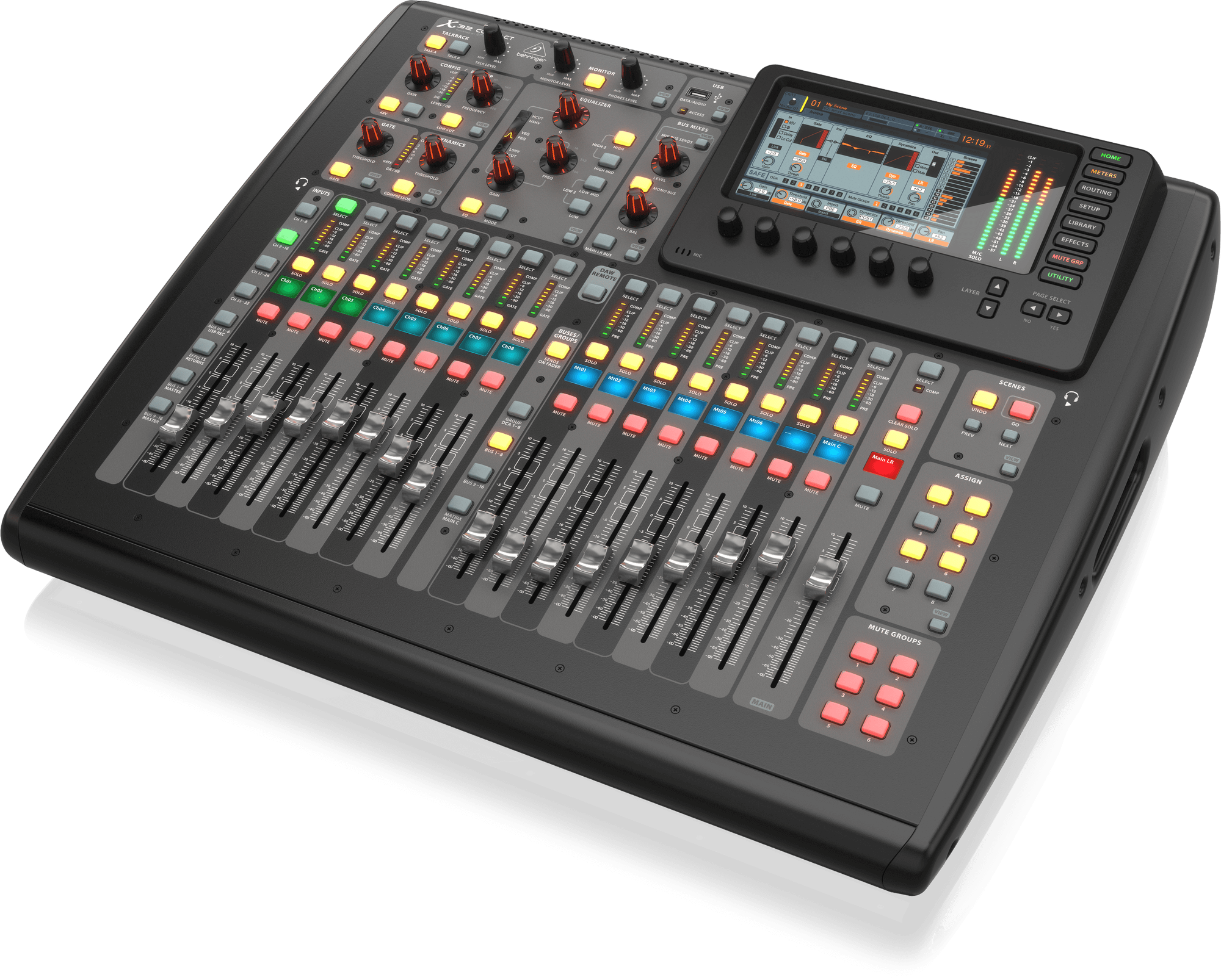 25-Bus Digital Mixing Console w/ 16 Programmable Behringer Behringer X32 Compact 40-Input 