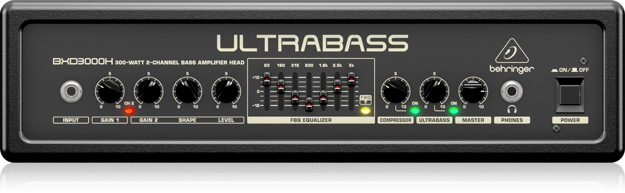 UltraBass BXD3000H 2-channel Bass Head