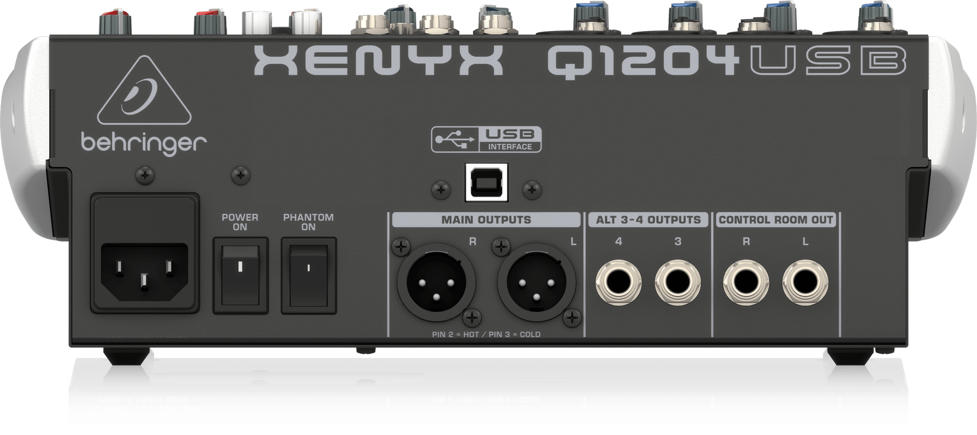 behringer xenyx q802usb with two mics