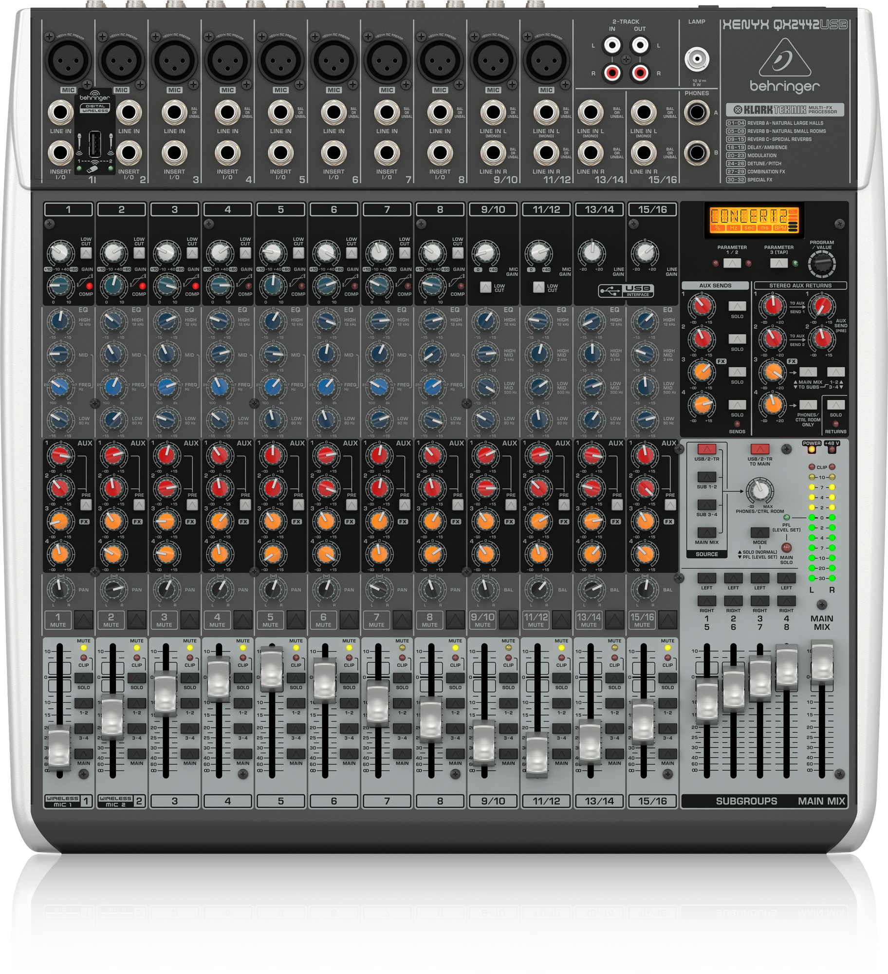 QX2442USB Mixer with USB and Effects