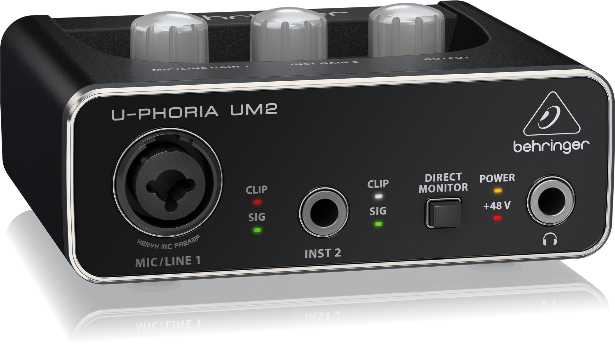 BEHRINGER UM2 U-PHORIA INTERFACCIA 2X2 USB SCHEDA AUDIO 2 IN 2 OUT PREAMPLIFICAT 