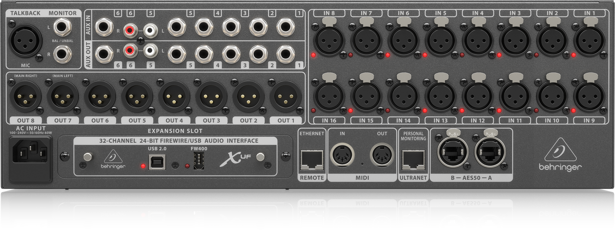 behringer android app x32 rack