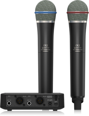  Behringer ULM302MIC Sistema de micrófono inalámbrico de mano  dual : Instrumentos Musicales