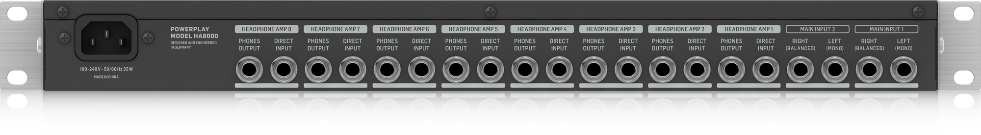LINPANXING-US Pro Eight-Channel Headphone Amplifier Headphone Distributer Signaling Amplifier Color : Black Black