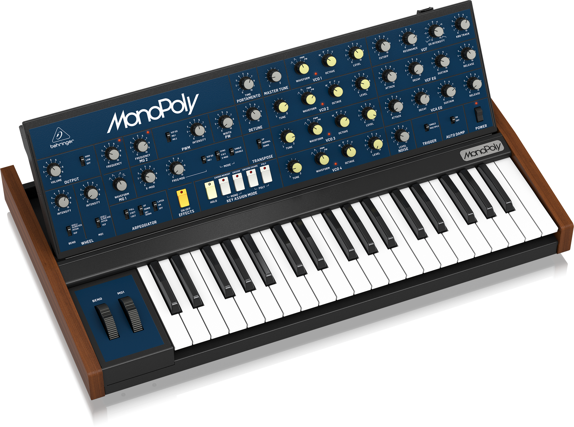 Behringer BEHRINGER analog synthesizer poly/paraphonic 37 keys monopoly blue 
