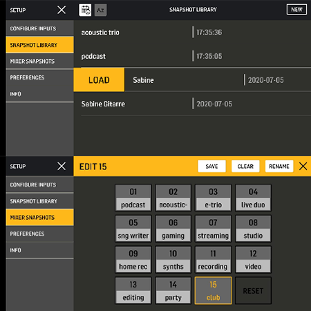 Recuperación total de todas las configuraciones