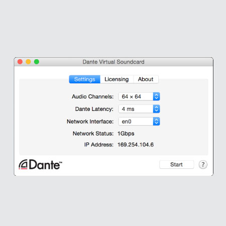 Thẻ âm thanh ảo Dante