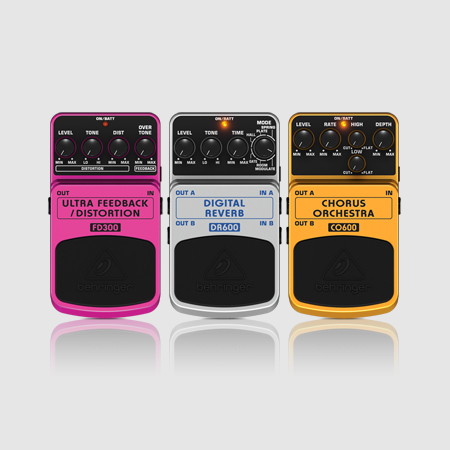 Works with Virtually all FX Pedals