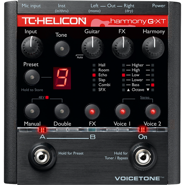 เอฟเฟคร้องและเสียงประสาน TC Helicon Voice Tone Harmony - G XT