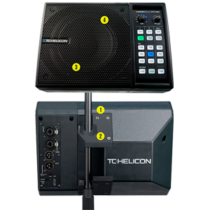 3 Channel Mixer TC Helicon VoiceSolo FX150 150W Active Vocal Monitor PA Speaker with 6.5 2 way Tannoy Driver 3-band EQ with XLR Cable for PA Speakers and Zorro Sounds Speakers Polishing Cloth 
