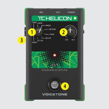 ○TC HELICON ティーシーヘリコン VoiceTone D1 - レコーディング/PA機器