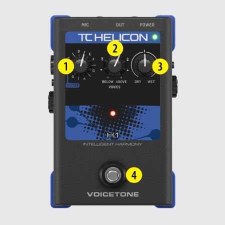 เอฟเฟคร้อง เสียงประสาน TC Helicon VOICETONE H1