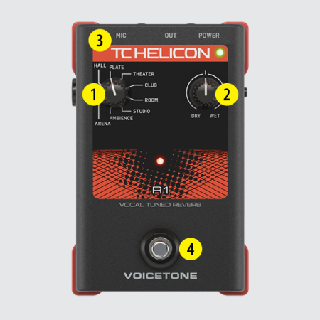 HallPlateTheate★美品★ボーカルエフェクター/TC HELICON   VoiceTone R1