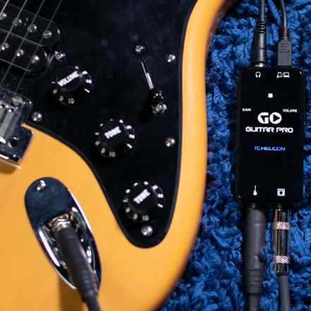 ออดิโออินเตอร์เฟส สำหรับบันทึกเสียงกีต้าร์ TC HELICON GO GUITAR PRO