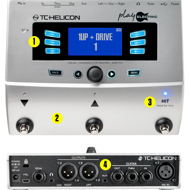 เอฟเฟคร้องและเอฟเฟคกีต้าร์ไฟฟ้า TC Helicon Play Electric