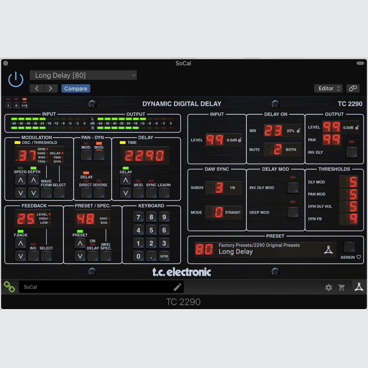 TC Electronic | Product | TC 2290 - Legendary Dynamic Delay